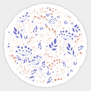 Vintage Flower Pattern Sticker